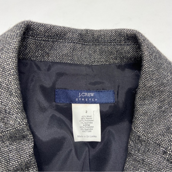 J. CREW Stretch Wool Birdseye Blazer - Picture 3 of 5